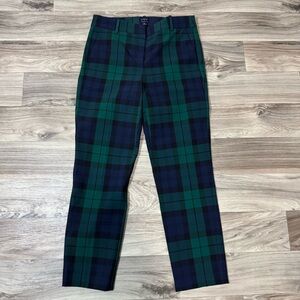 J. Crew Slim Ruby Crop Pant in Black Watch Plaid Size 6